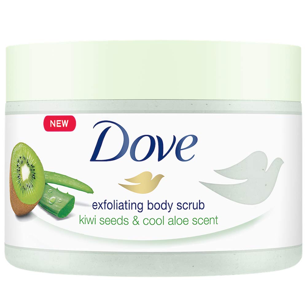 Dove Body Polish Exfoliating Scrub with Kiwi Seeds and Aloe Vera