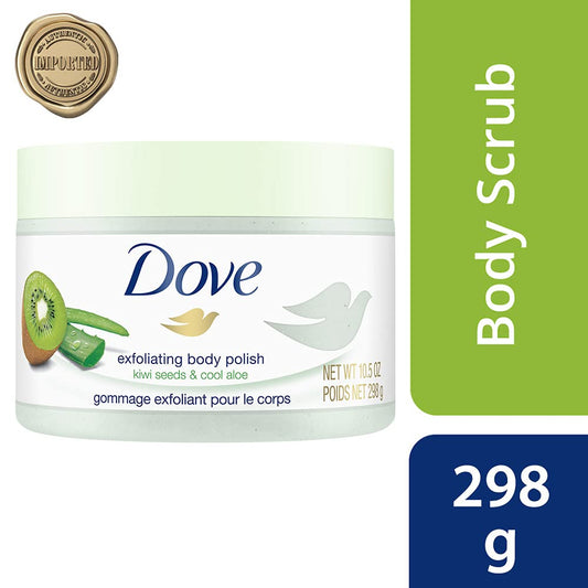 Dove Body Polish Exfoliating Scrub with Kiwi Seeds and Aloe Vera