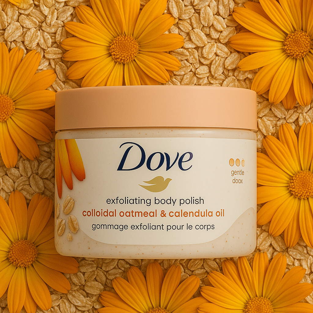 Dove Exfoliating Body Polish Scrub with Oatmeal & Calendula Oil