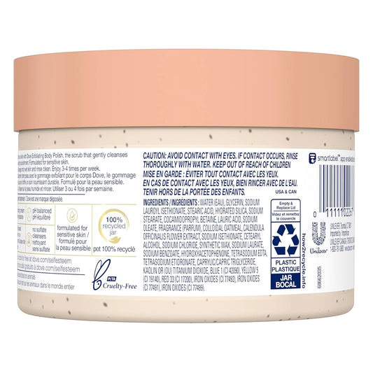 Dove Exfoliating Body Polish Scrub with Oatmeal & Calendula Oil