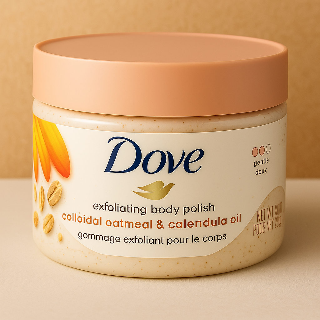 Dove Exfoliating Body Polish Scrub with Oatmeal & Calendula Oil