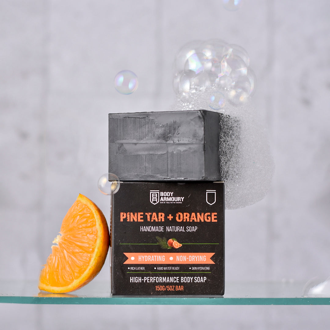 Body Armoury Pine Tar + Orange Body Soap