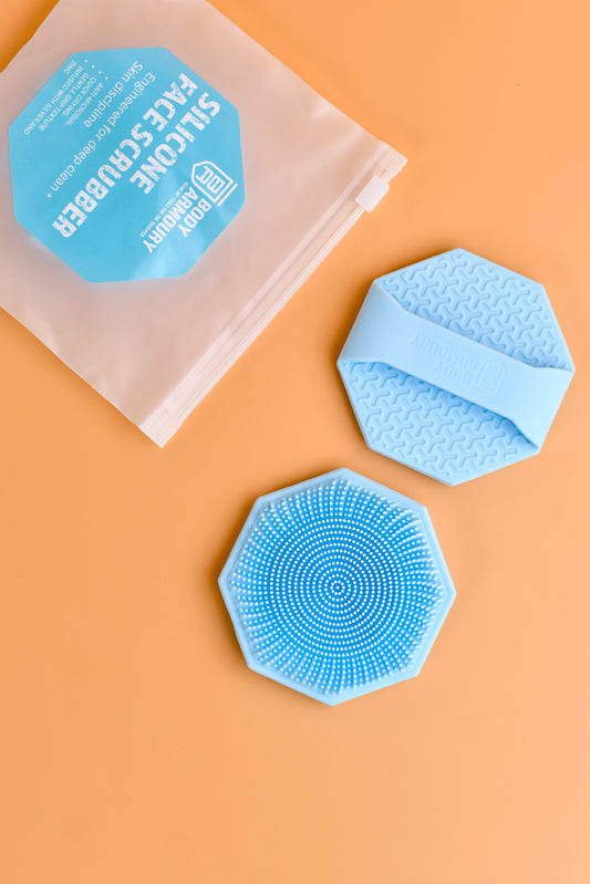 Body Armoury Silicone Face scrubber -Blue