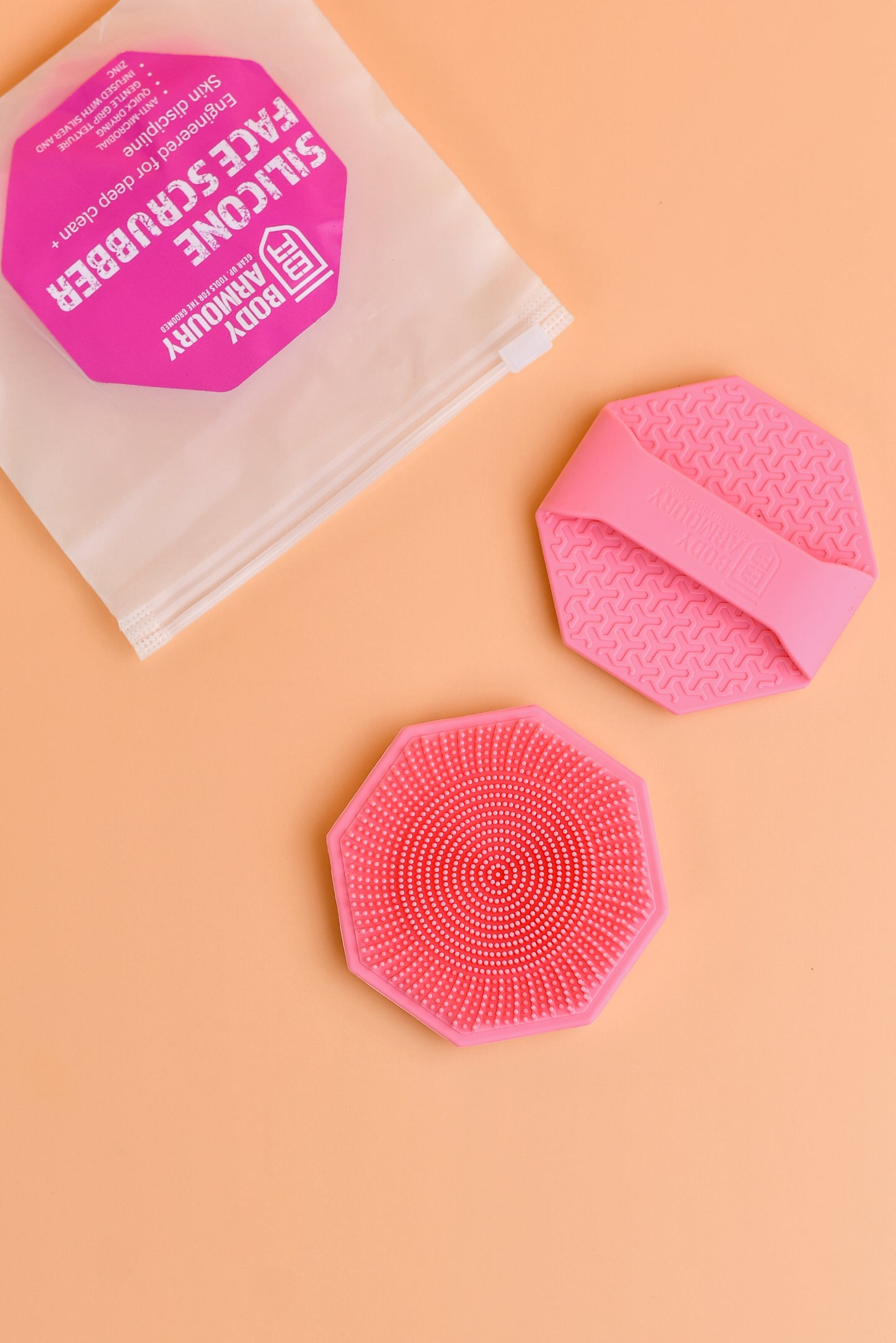 Body Armoury Silicone Face scrubber -Pink