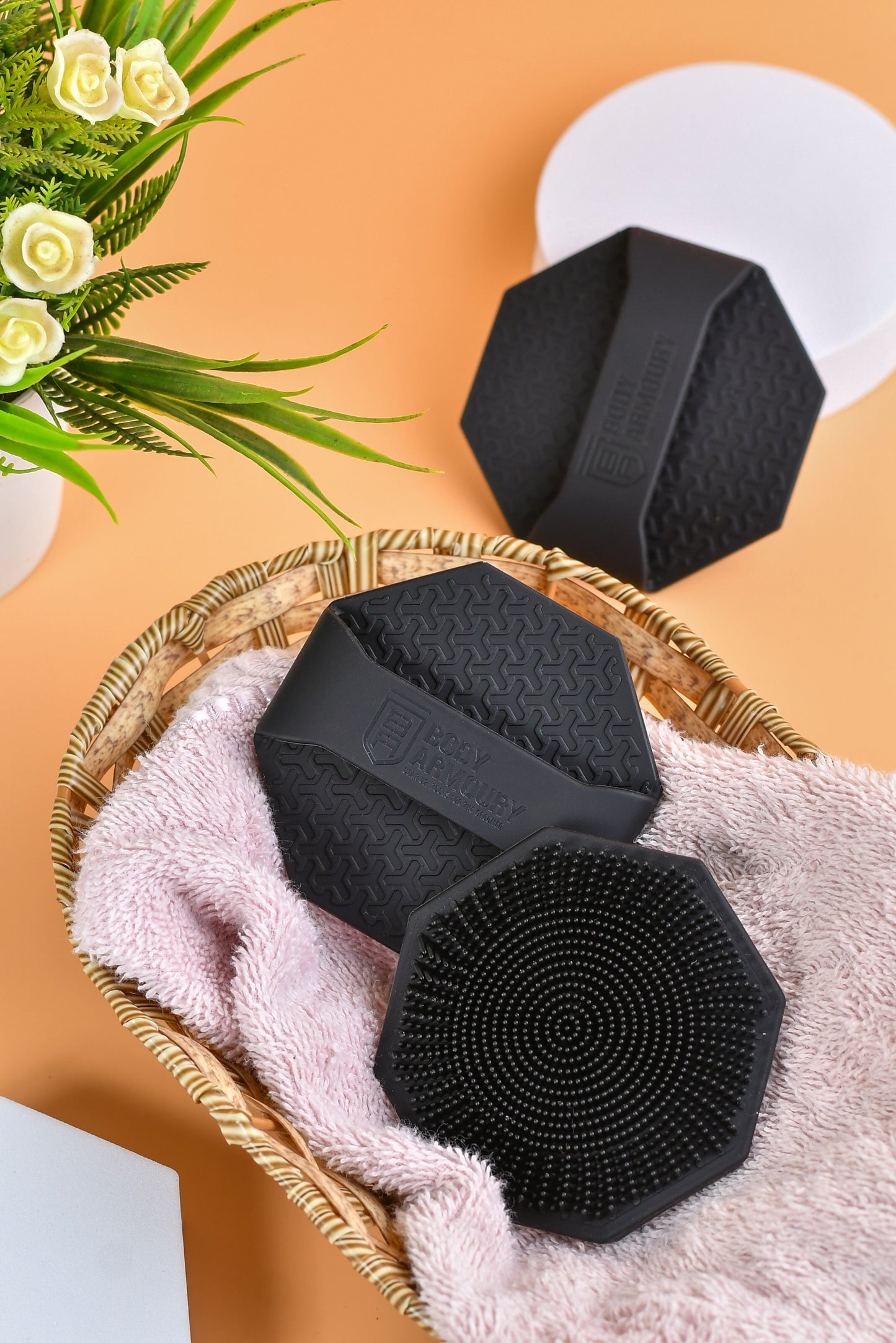 Body Armoury Silicone Face Scrubber- Black