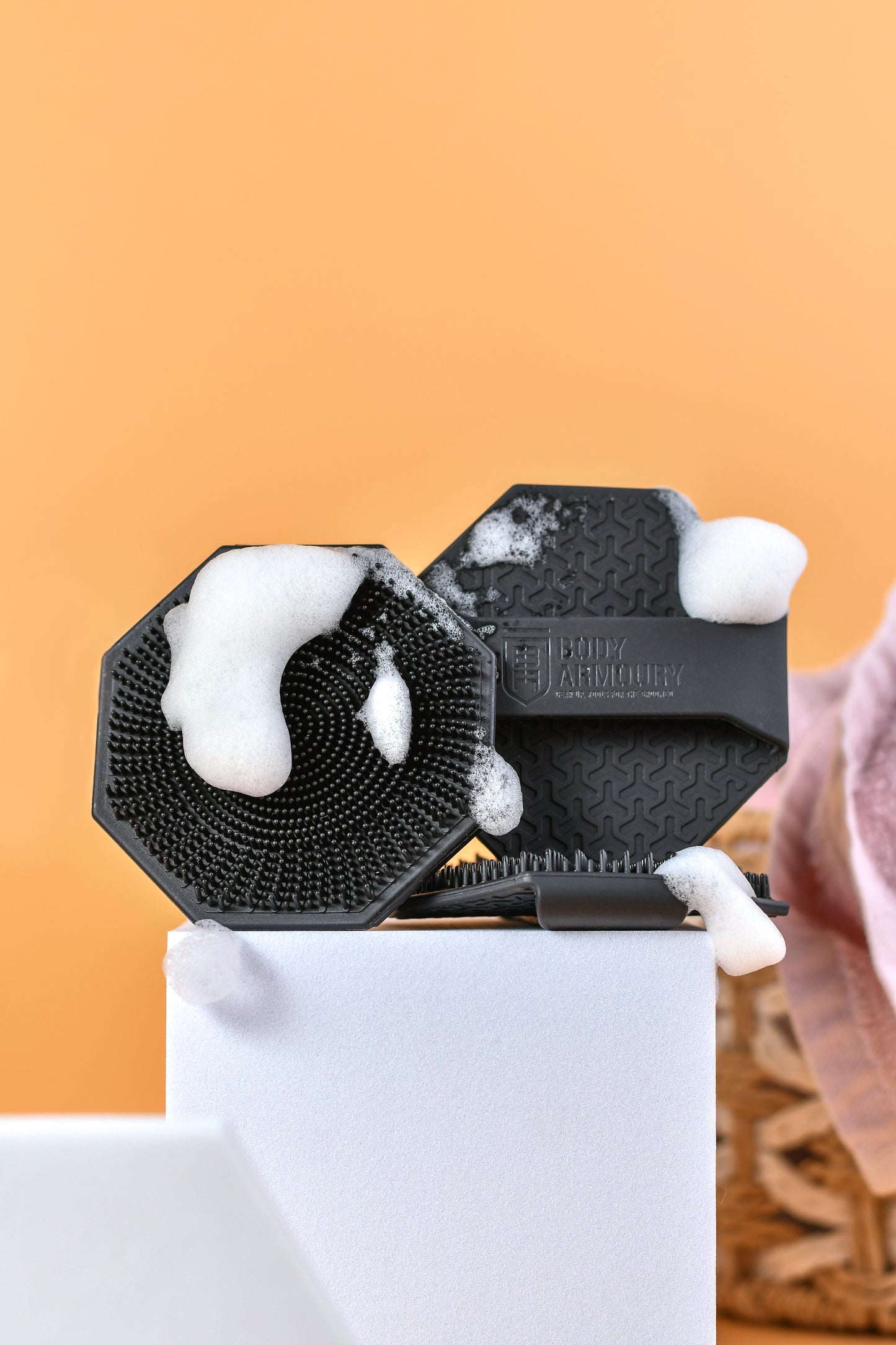 Body Armoury Silicone Face Scrubber- Black