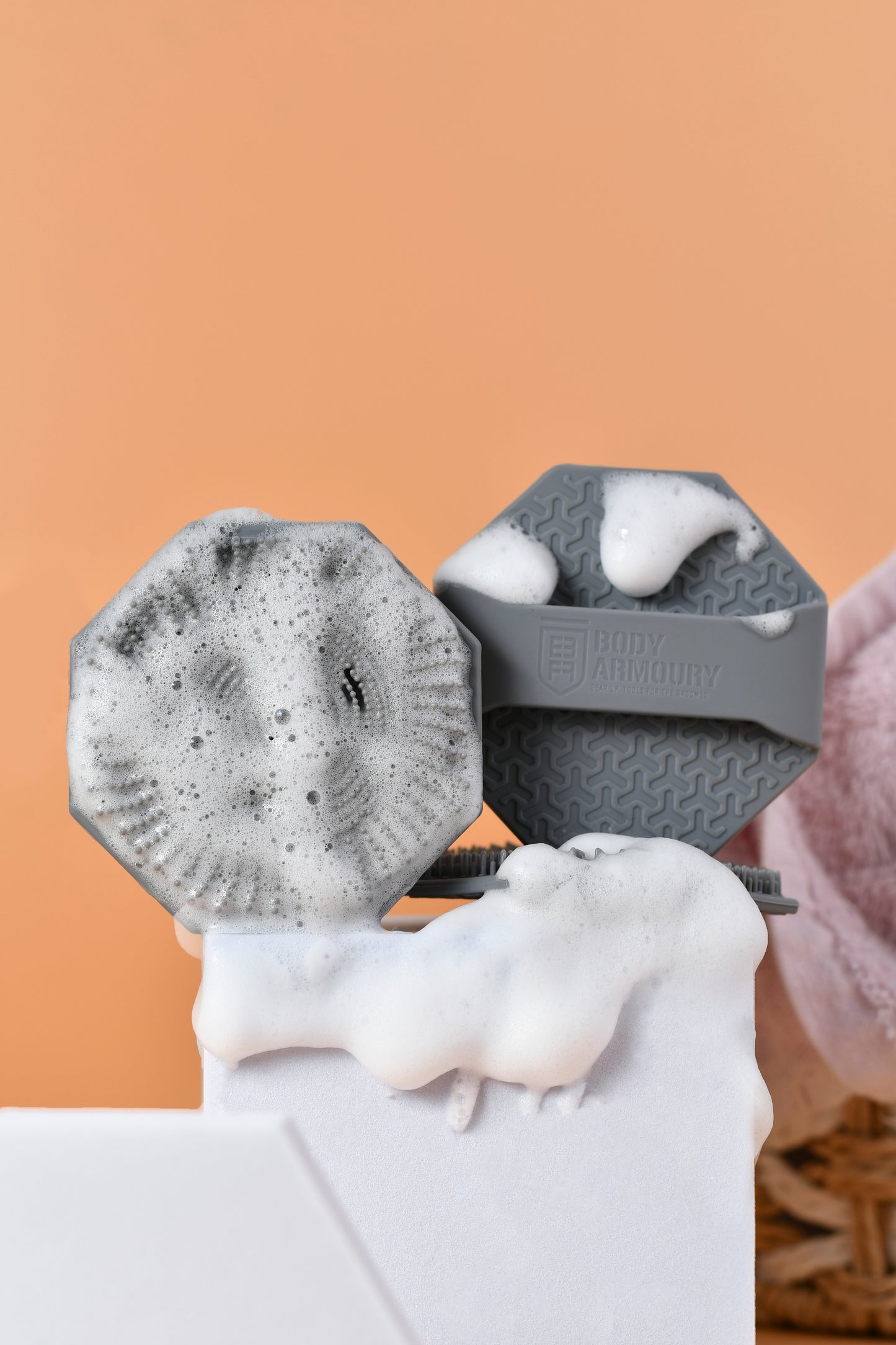 Body Armoury Silicone Face scrubber -Grey