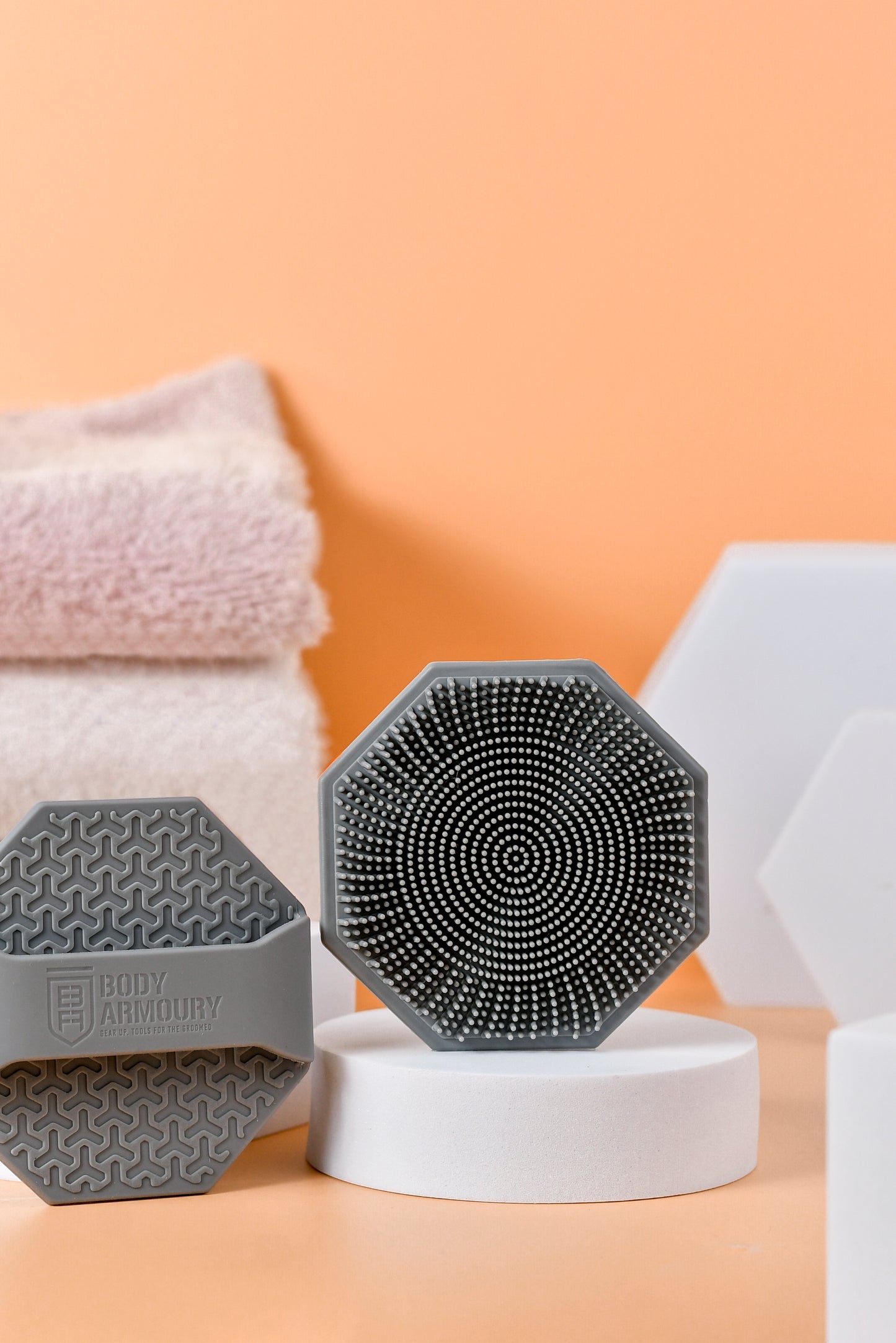 Body Armoury Silicone Face scrubber -Grey