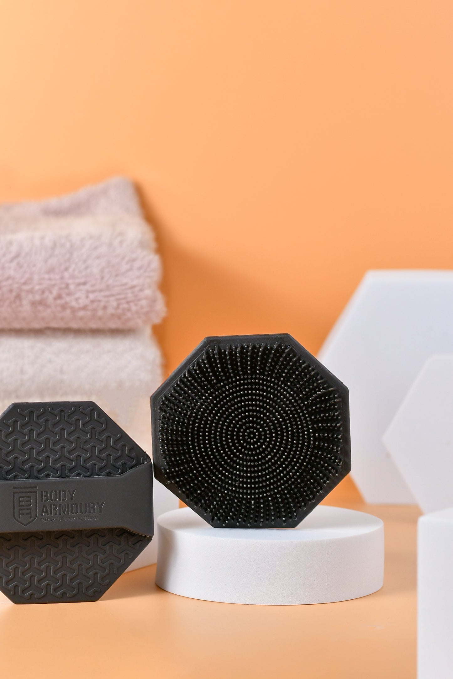 Body Armoury Silicone Face Scrubber- Black