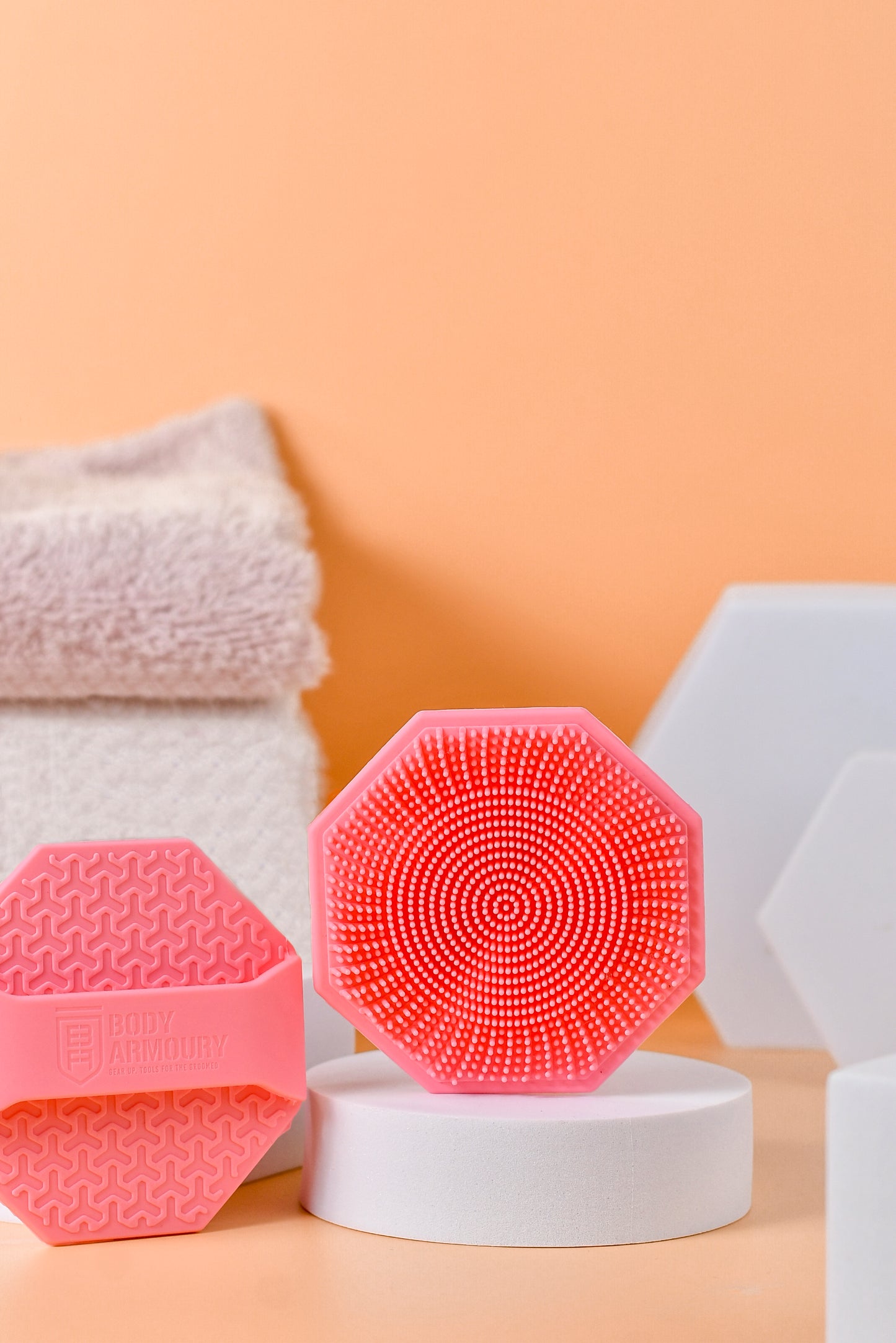 Body Armoury Silicone Face scrubber -Pink