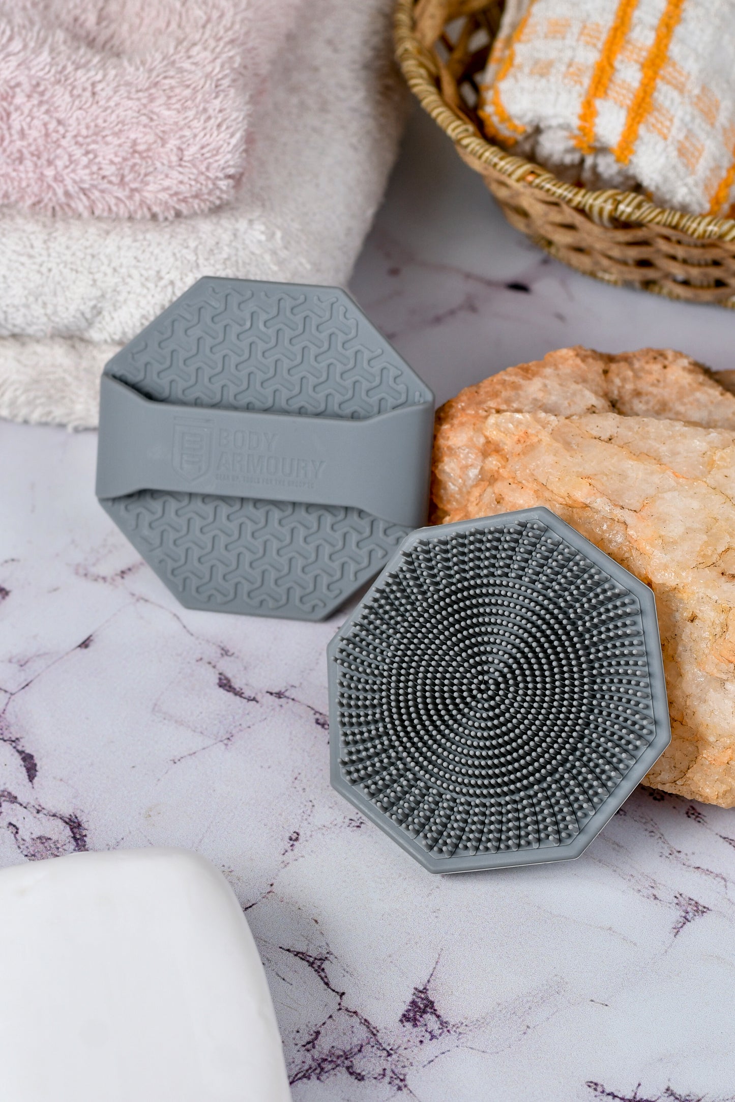 Body Armoury Silicone Face scrubber -Grey