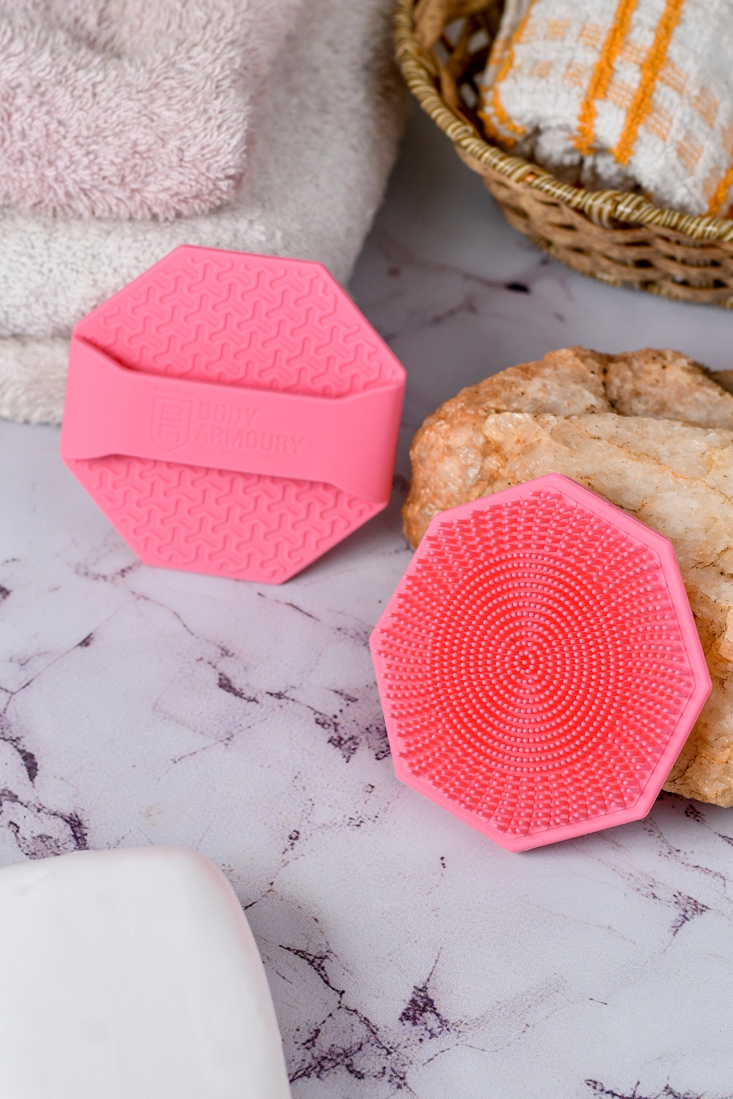 Body Armoury Silicone Face scrubber -Pink