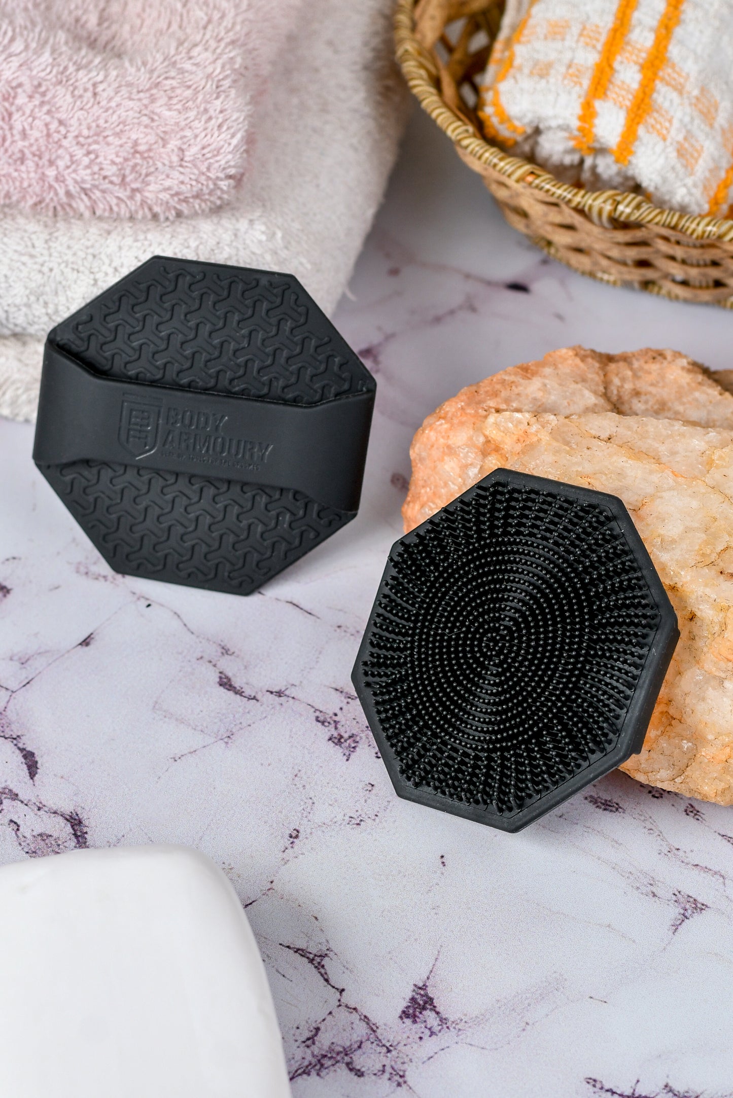 Body Armoury Silicone Face Scrubber- Black