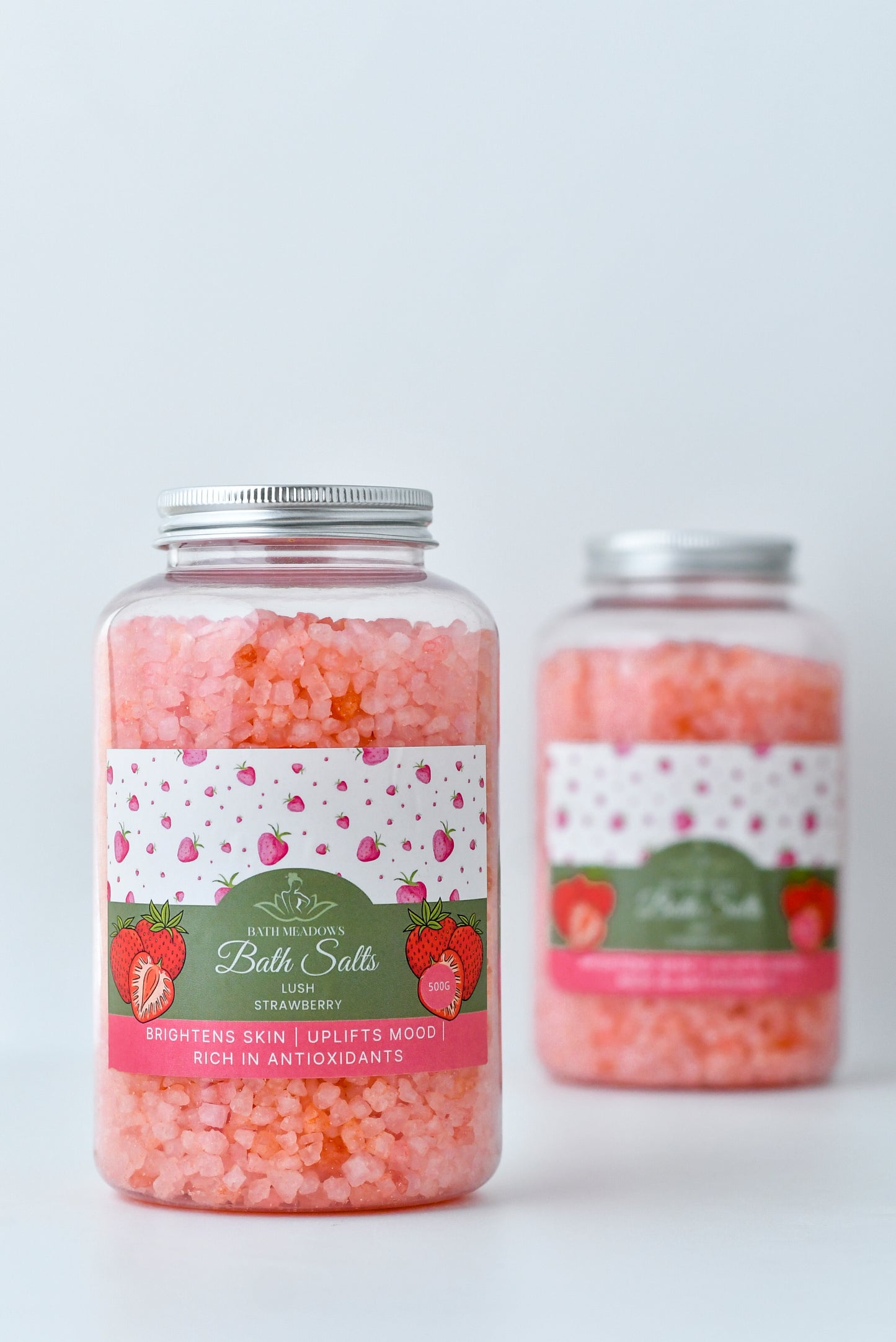 Bath Meadows Lush Strawberry Bath Salts