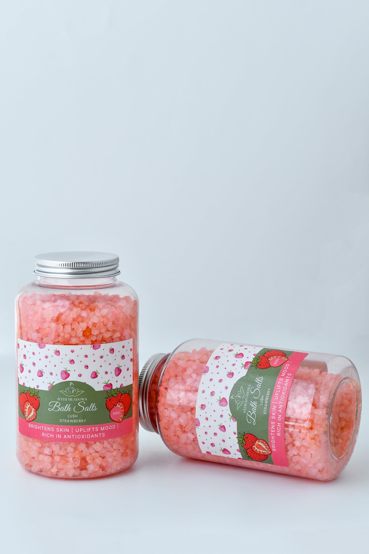 Bath Meadows Lush Strawberry Bath Salts