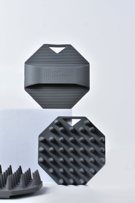 Close-up of Body Armoury Silicone Scalp Scrubber