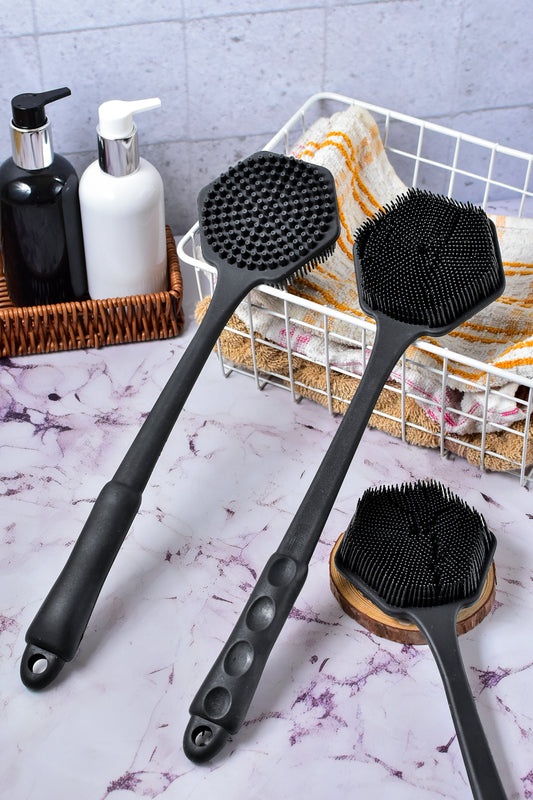 Body Armoury Silicone Back Scrubber (Black)