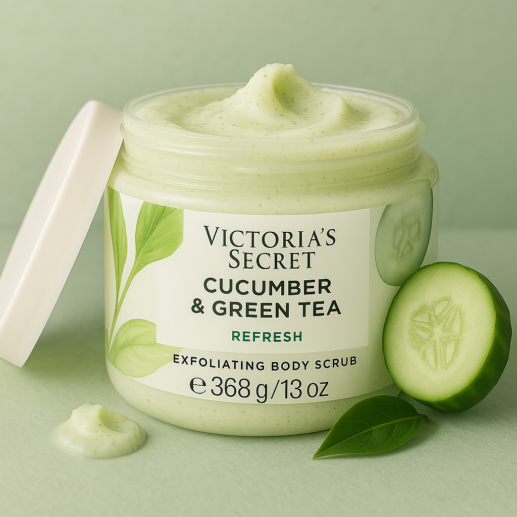 Cucumber & Green Tea Exfoliating Body Scrub - 368g