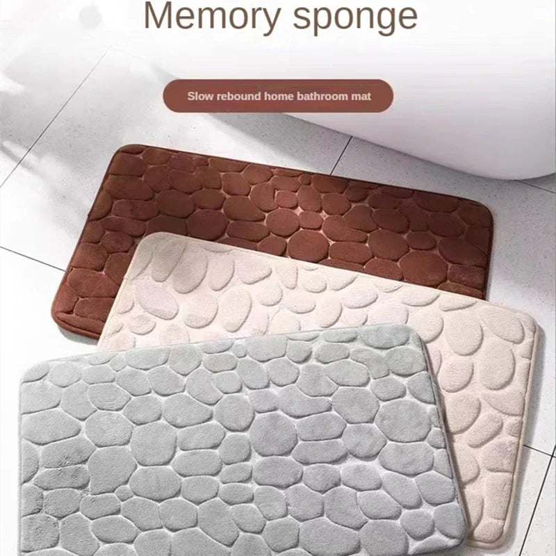 3D Non-Slip Bathroom Mat - Soft Memory Foam Comfort