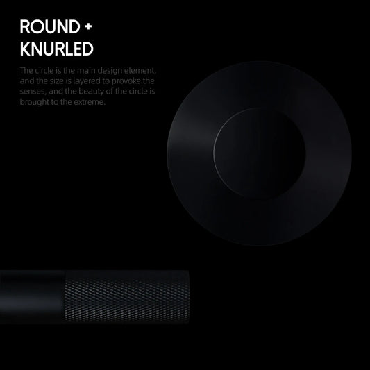Matte Black Knurled Bathroom Accessories