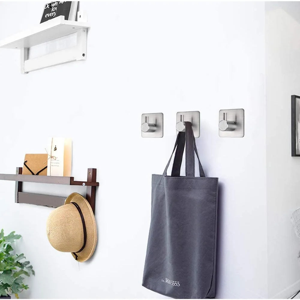 Self-Adhesive Waterproof Stainless Steel Hooks