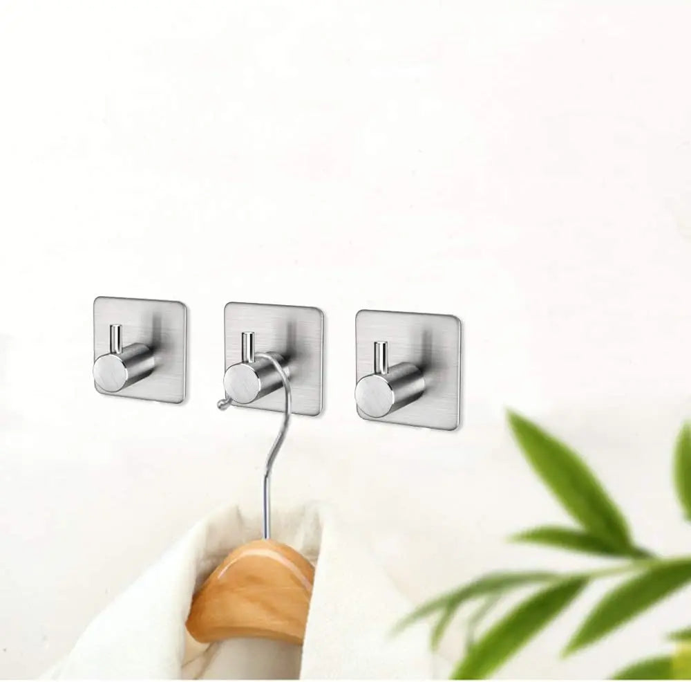 Self-Adhesive Waterproof Stainless Steel Hooks