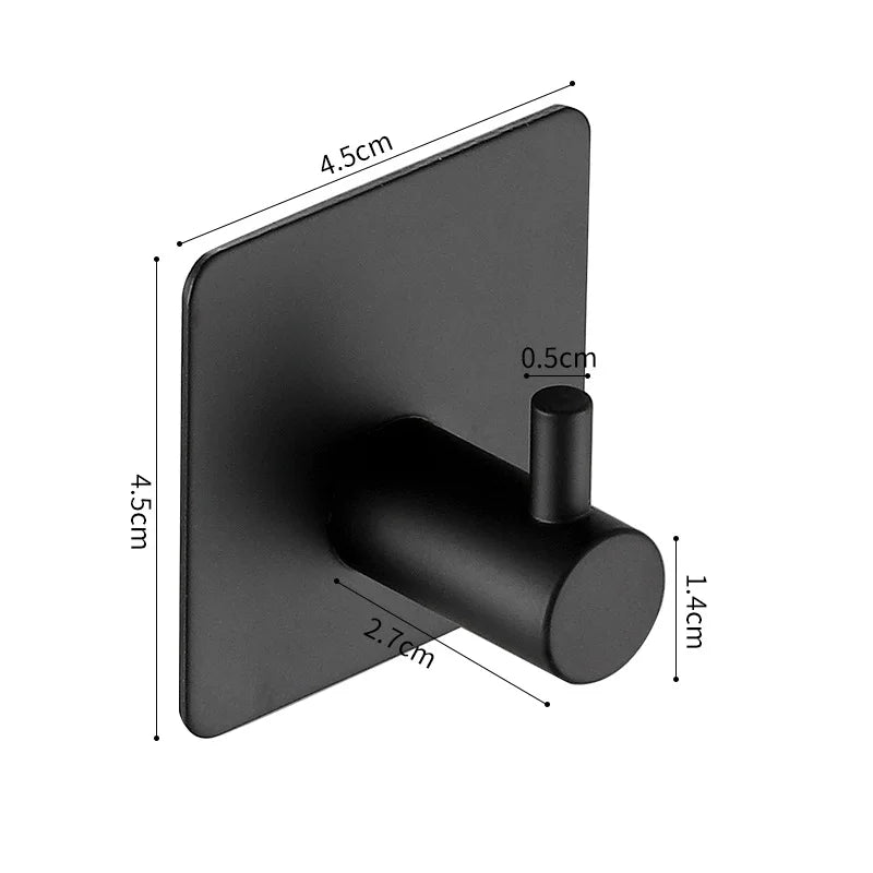 Self adhesive bathroom hooks