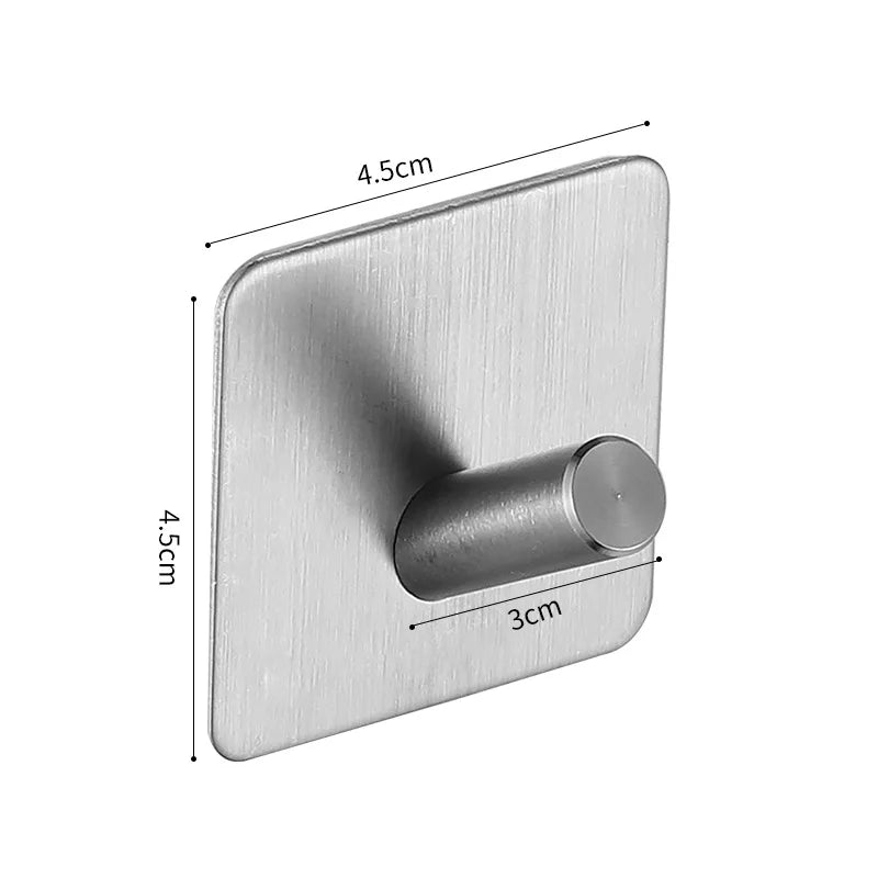 Self adhesive bathroom hooks
