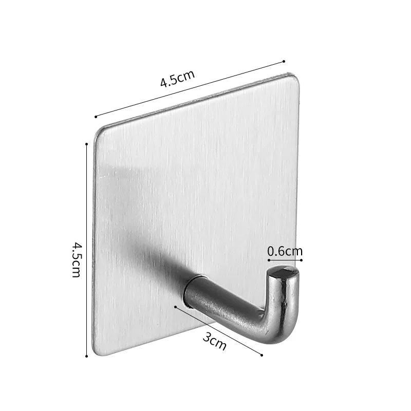 Self adhesive bathroom hooks
