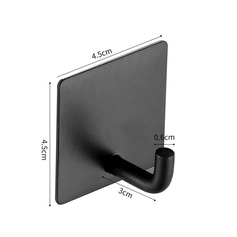 Self adhesive bathroom hooks