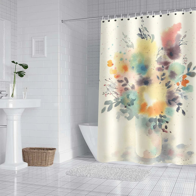 Floral Shower Curtain (Design 3)