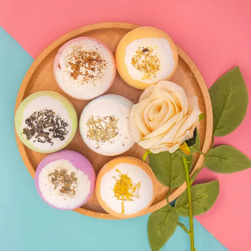 Dry Flower Bath bomb Gift Set(6 Bath Bombs) NOVARA KE