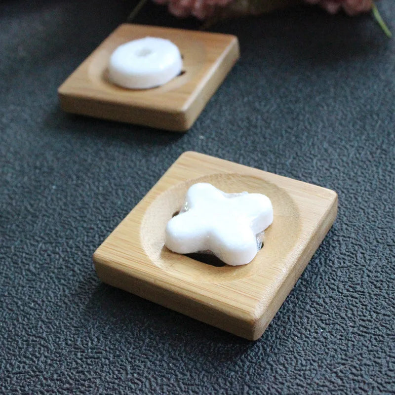 Bamboo Shower Steamer Holder/Tray - Square ππΏ