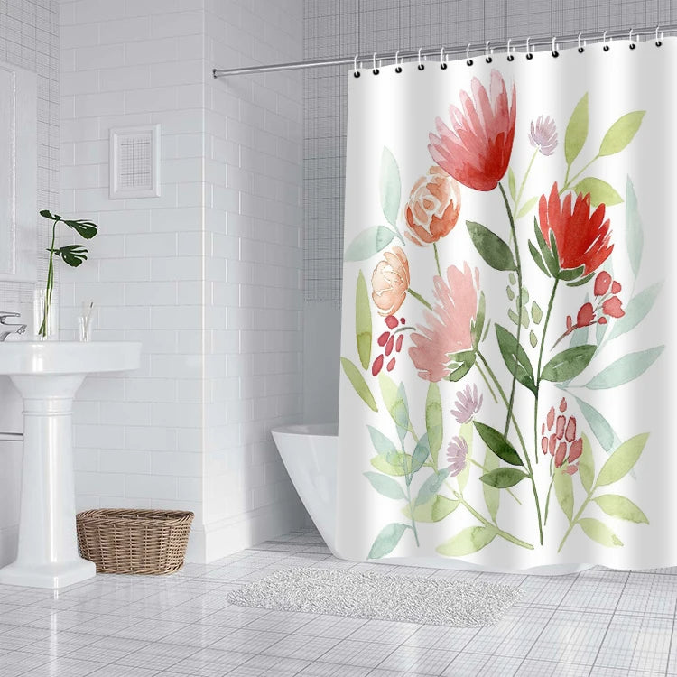 Floral Shower Curtain (Design 4)
