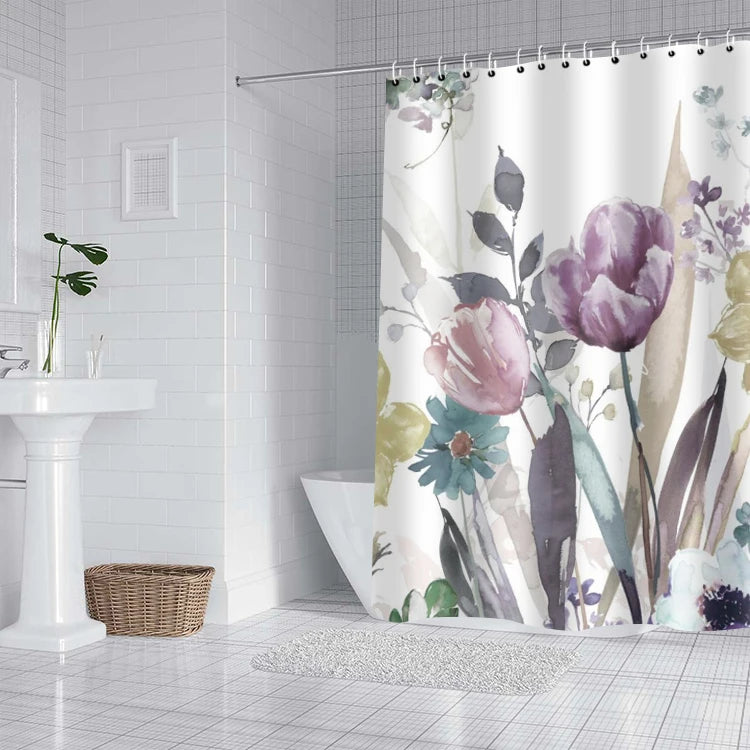 Floral Shower Curtain (Design 5)