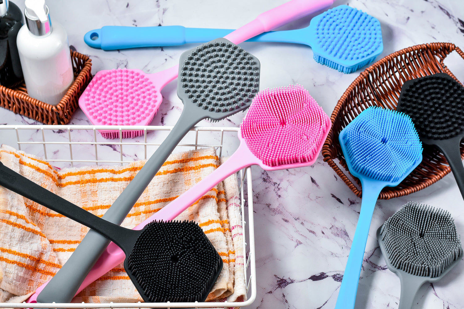 Body Armoury Silicone Back Scrubber Collection