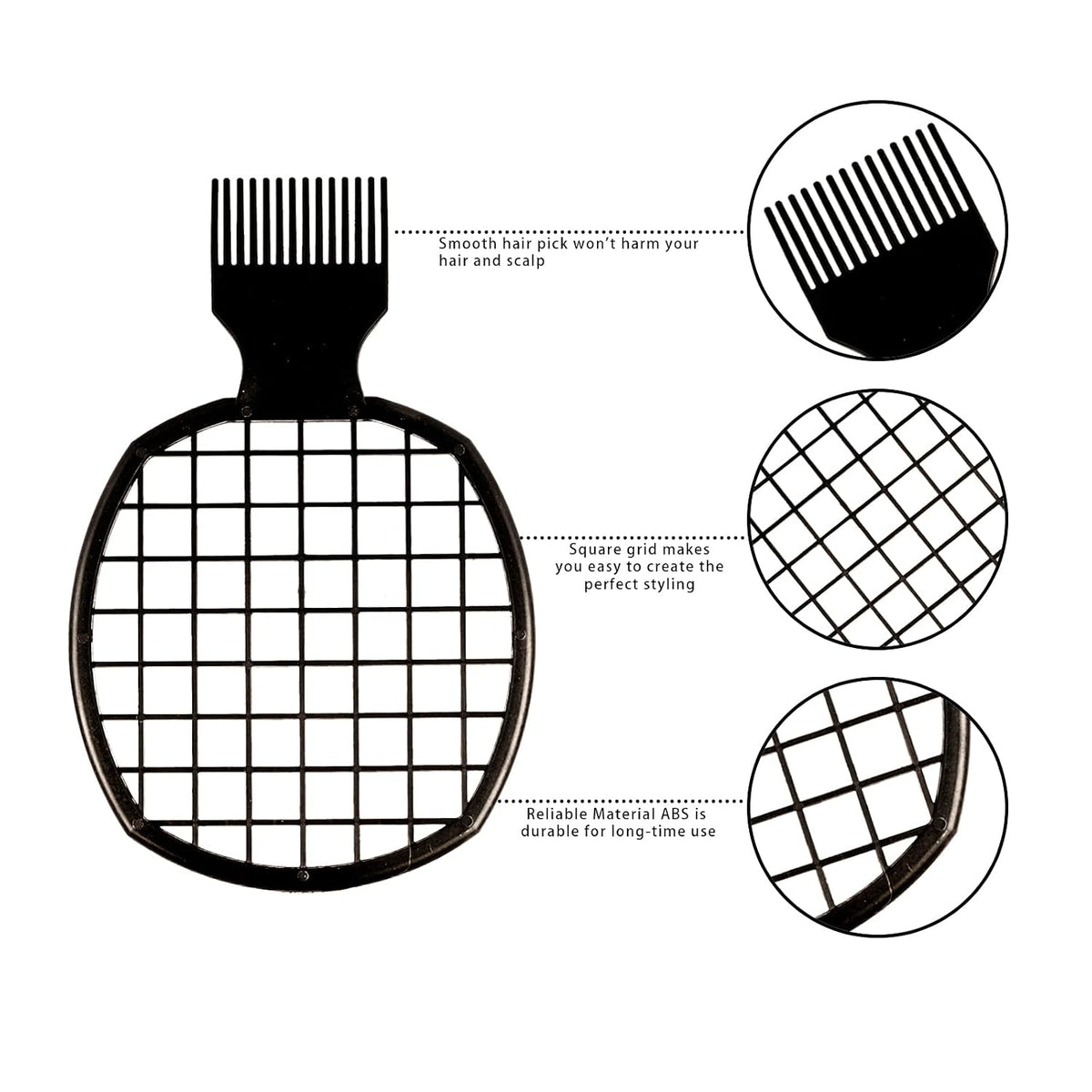 Hair Racket – Curl-Defining Comb Tool