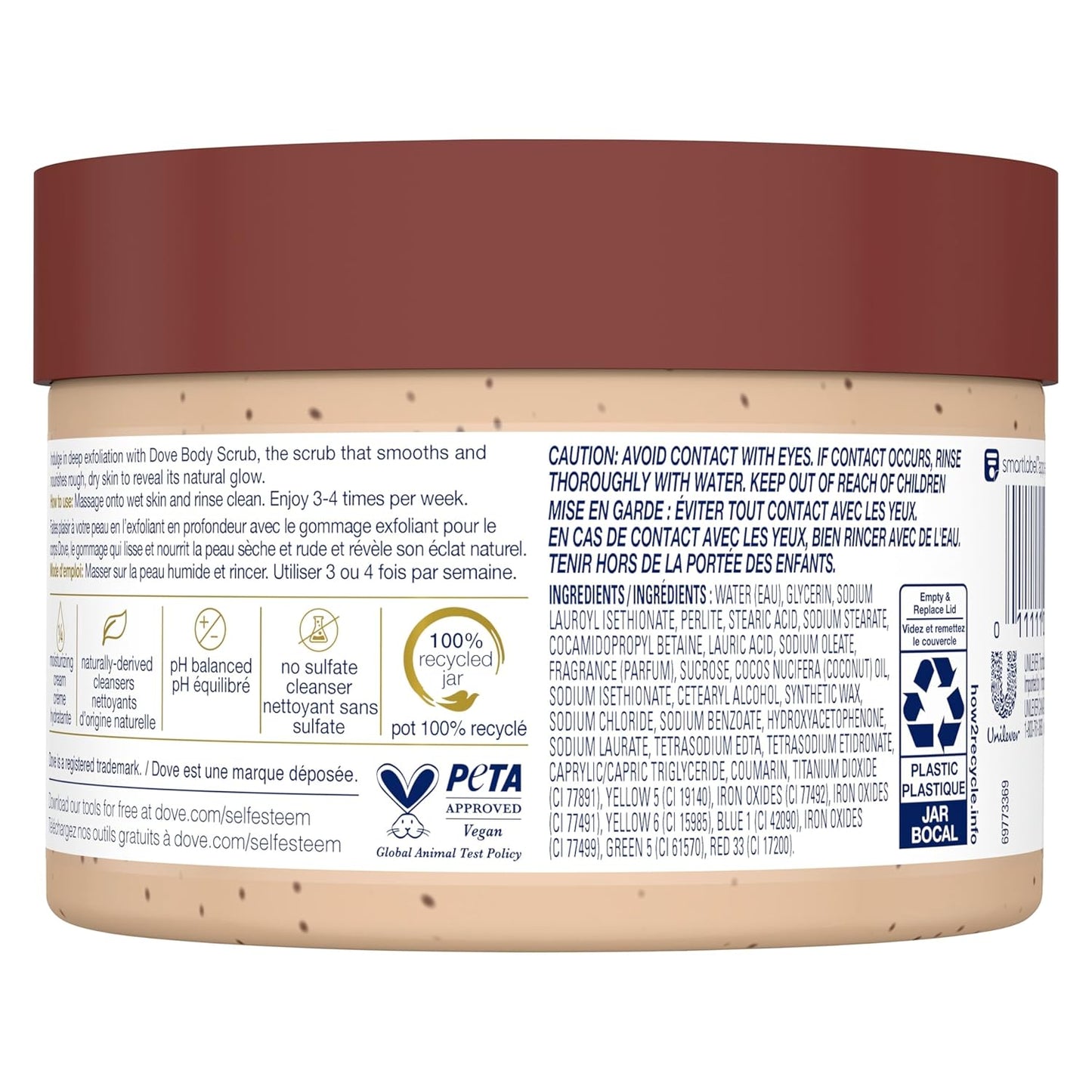 Dove Exfoliating Body Polish Scrub with Brown Sugar & Coconut Butter