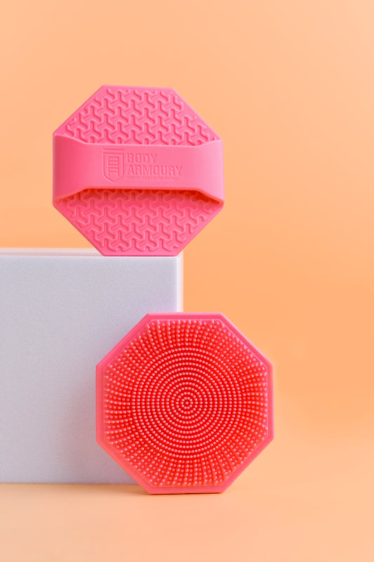 Body Armoury Silicone Face scrubber -Pink