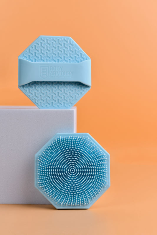 Body Armoury Silicone Face scrubber -Blue