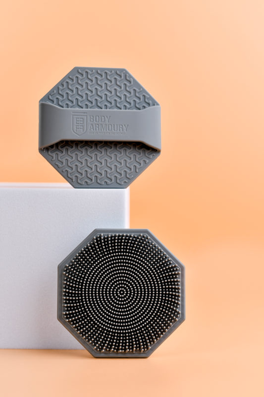 Body Armoury Silicone Face scrubber -Grey