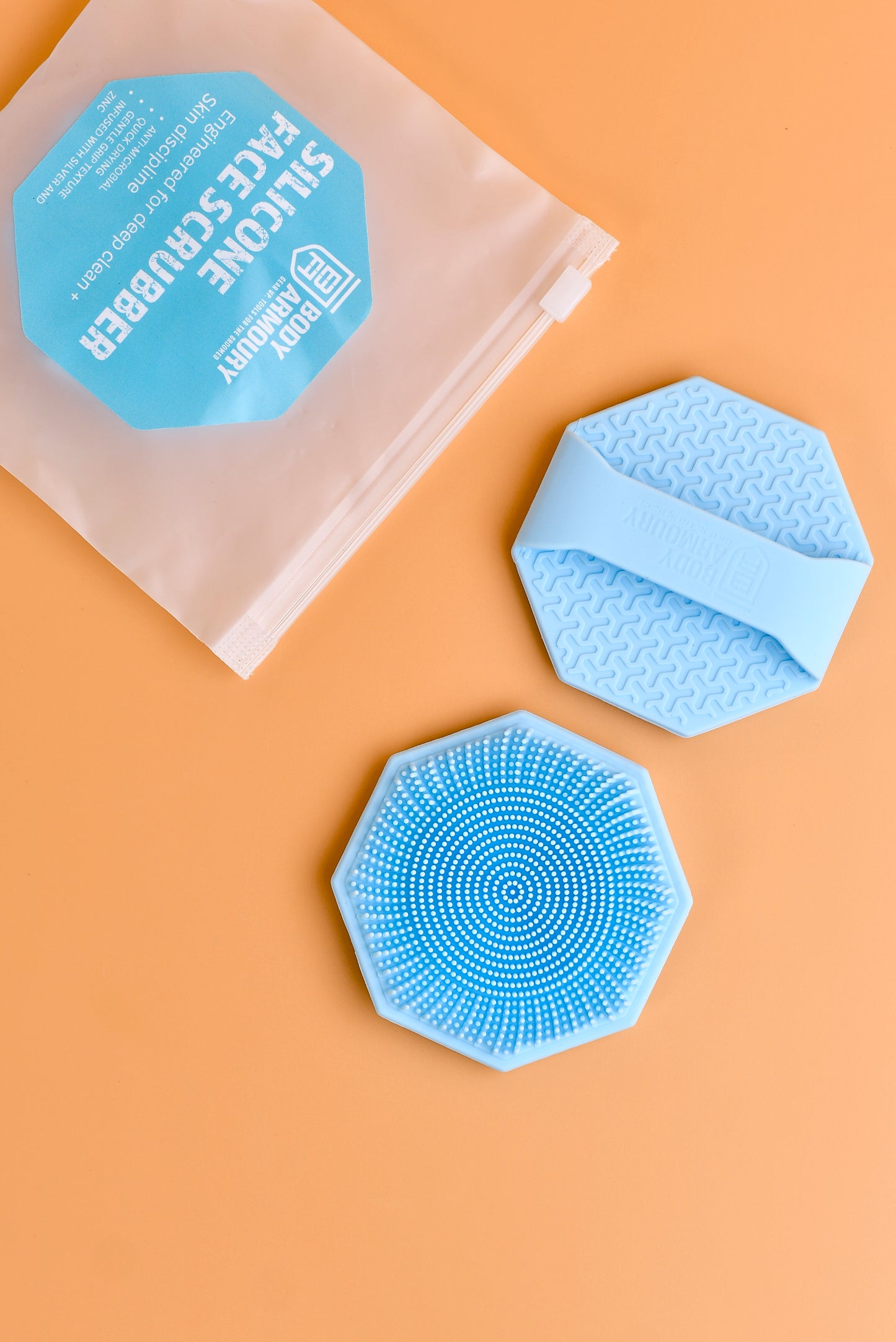Body Armoury Silicone Face scrubber -Blue