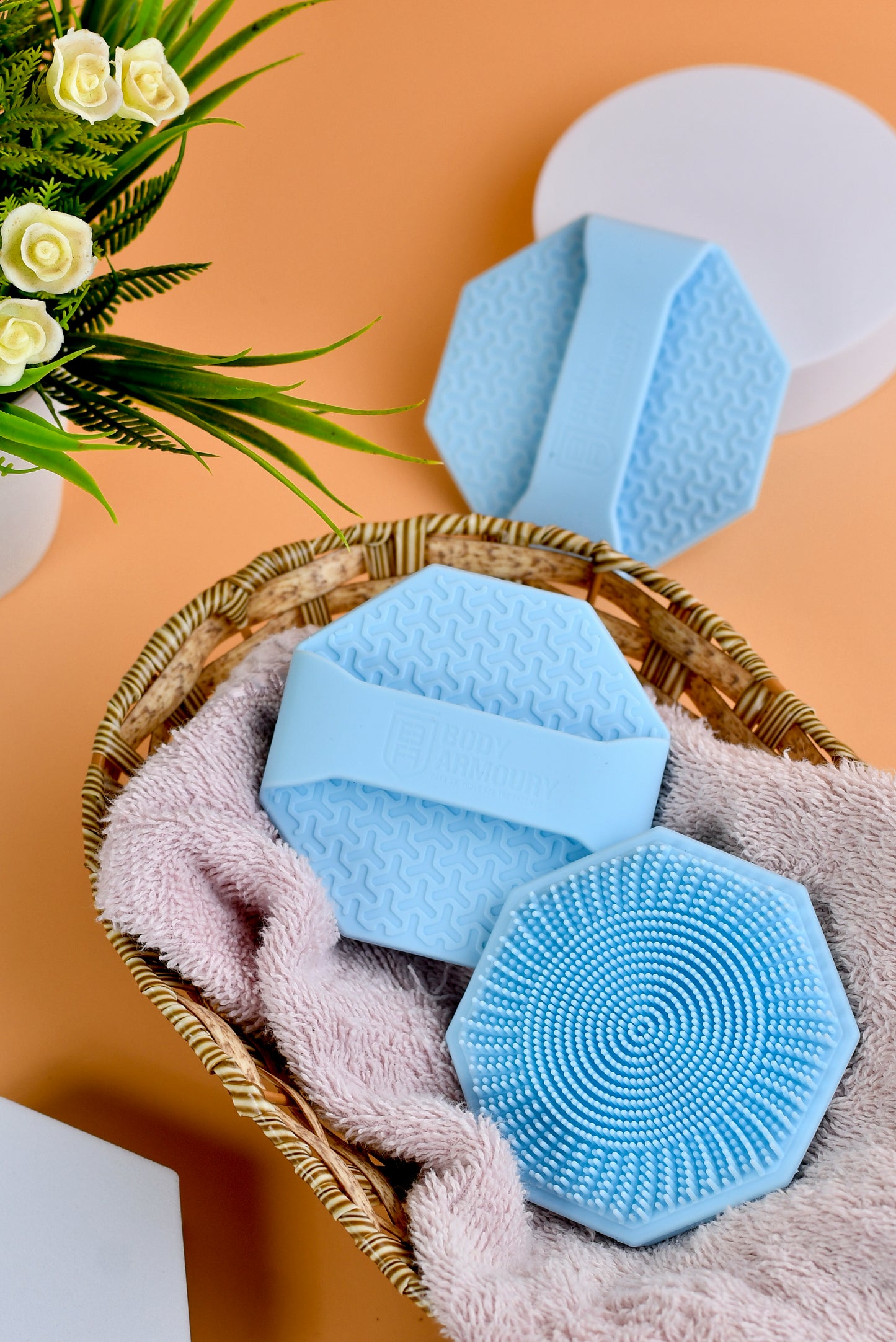 Body Armoury Silicone Face scrubber -Blue