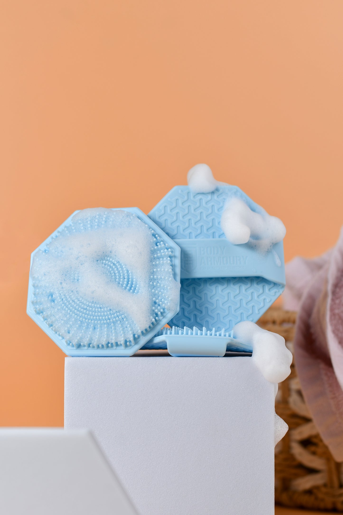 Body Armoury Silicone Face scrubber -Blue