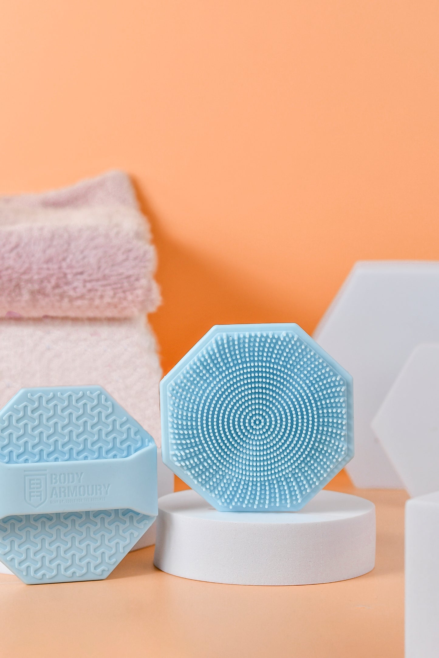 Body Armoury Silicone Face scrubber -Blue