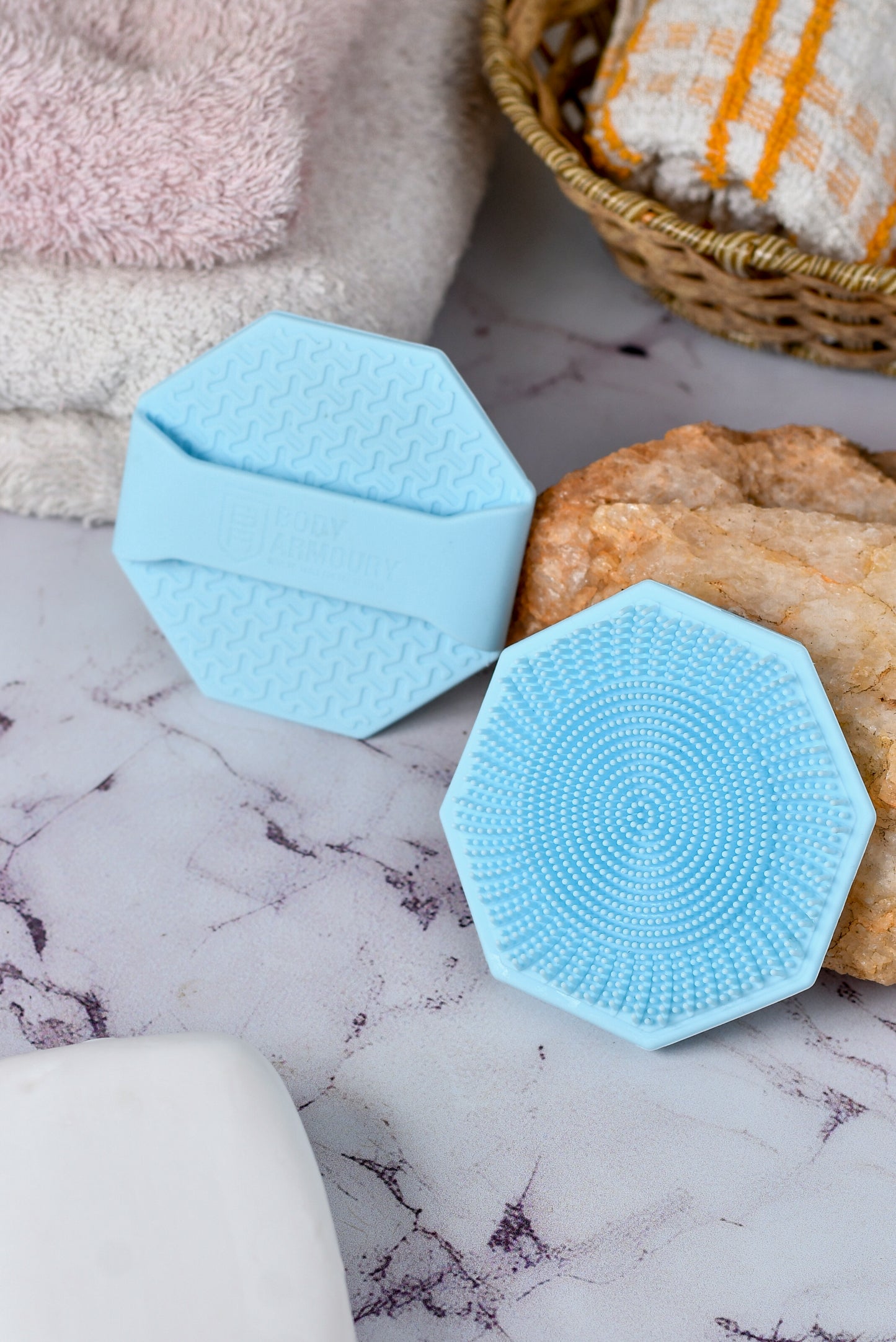 Body Armoury Silicone Face scrubber -Blue