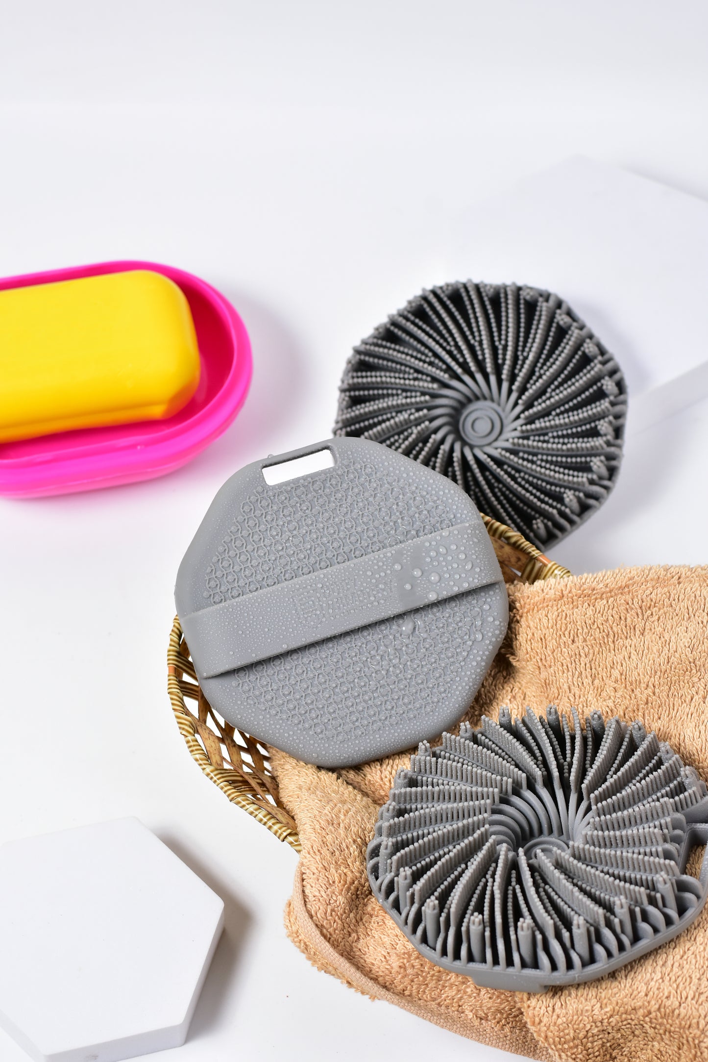 Body Armoury Grey Body Scrubber — Gear Up. Scrub Strong.