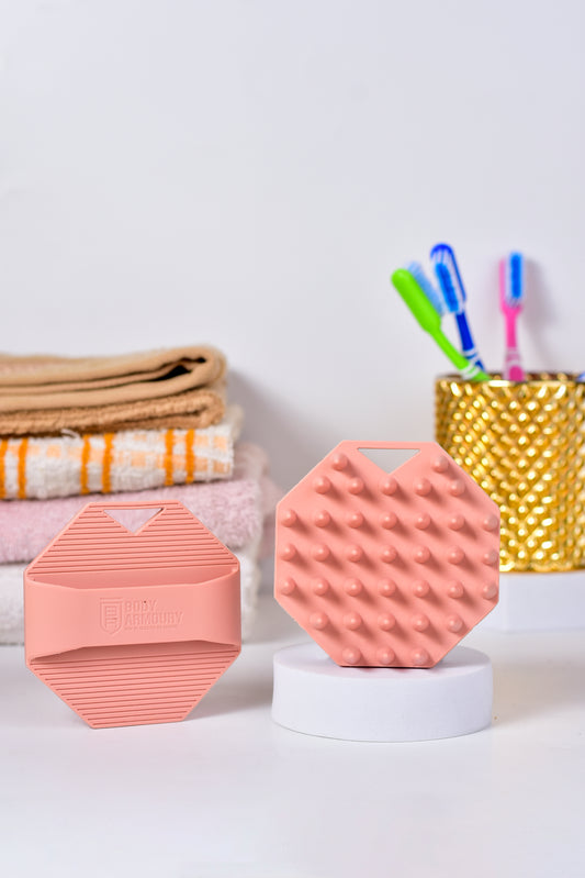 Body Armoury Silicone Scalp Scrubber - Pink