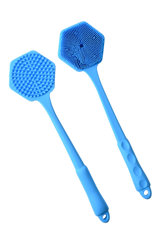 Body Armoury Silicone Back Scrubber (Blue)