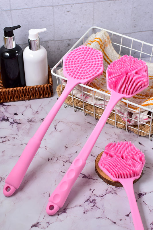 Body Armoury Silicone Back Scrubber (Pink)
